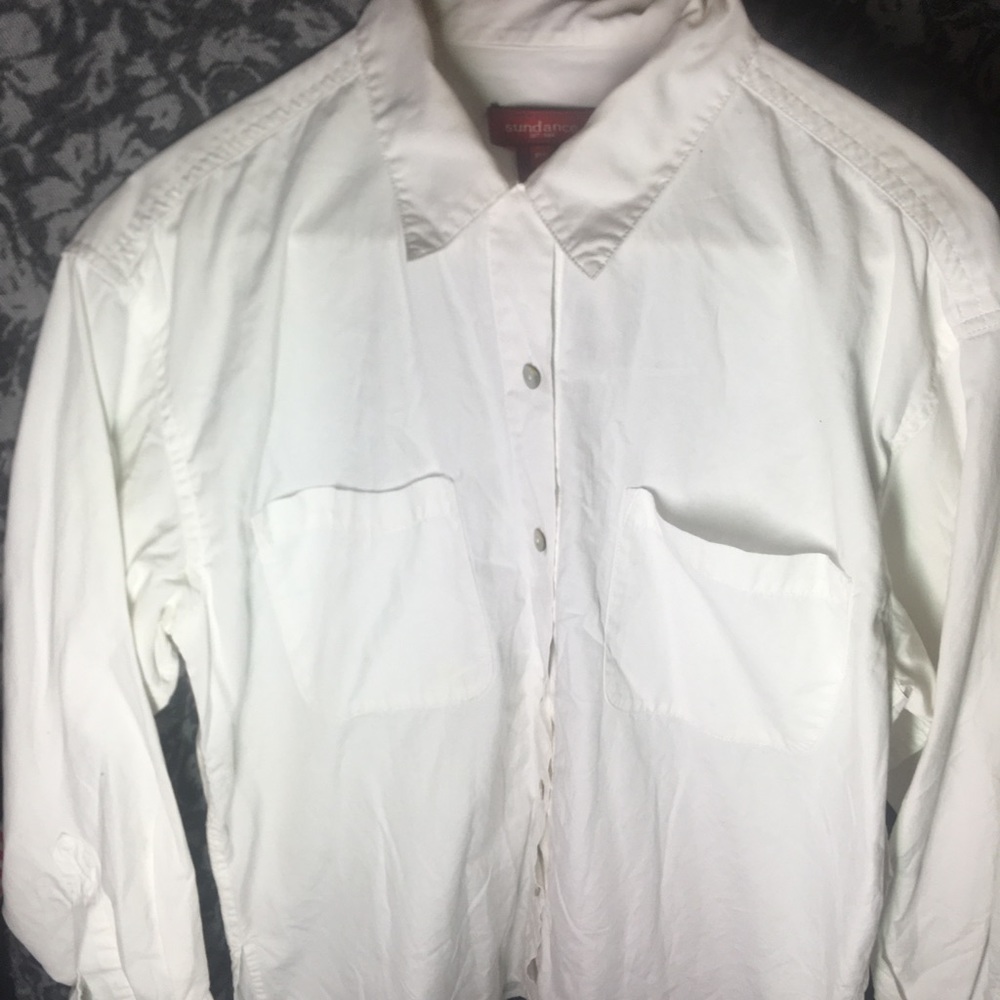Sundance White button up shirt/tunic